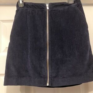 Gap Navy Corduroy Skirt